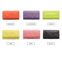 Thumbnail for Women's Genuine Leather Long Wallet For Women -, Wallet , Drestiny , Australia, Black, Canada, FR, Lime, New Zealand, Orange, Pink, Purple, United Kingdom, United States, Wallets , Drestiny , www.shopdrestiny.com